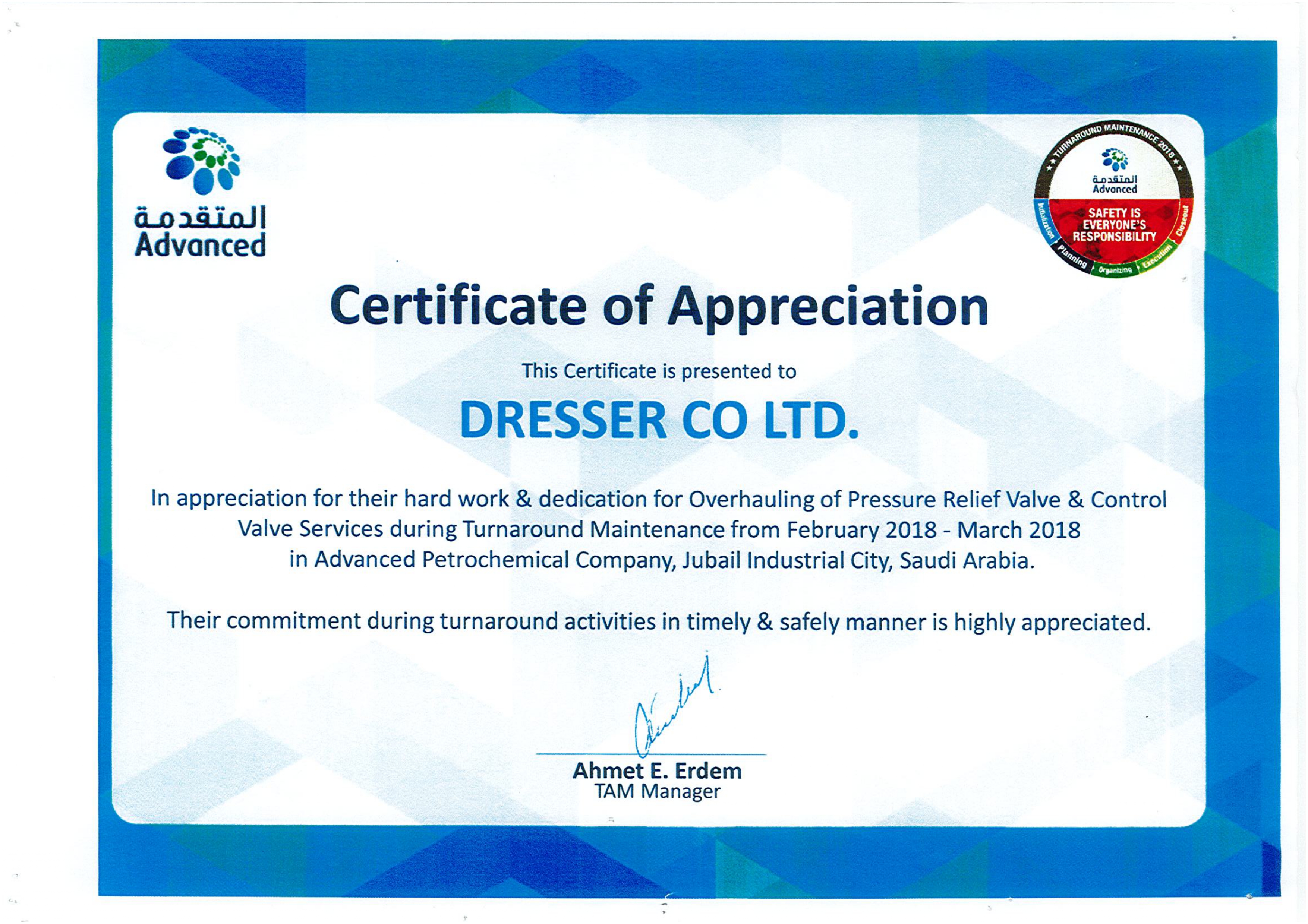 Advanced Petrochemical — document 1